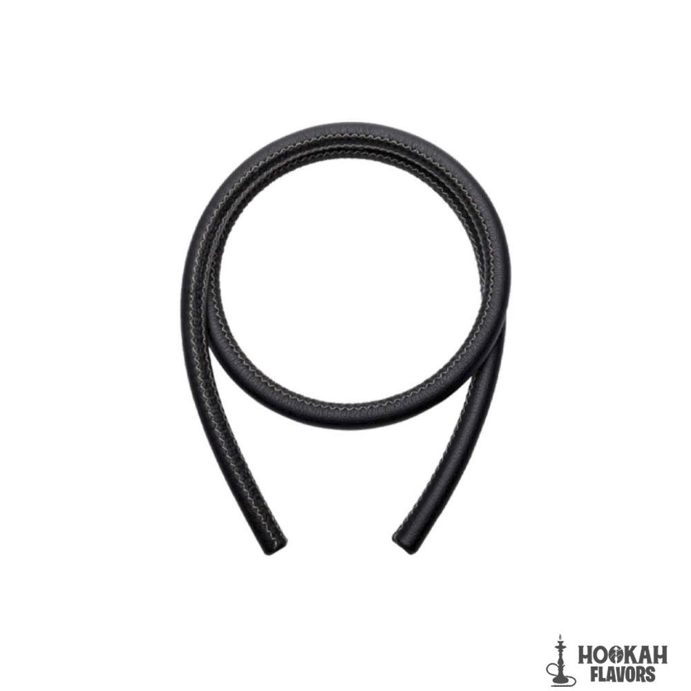WOOKAH HOOKAH PREMIUM LEATHER HOSE FOR SHISHA - BLACK