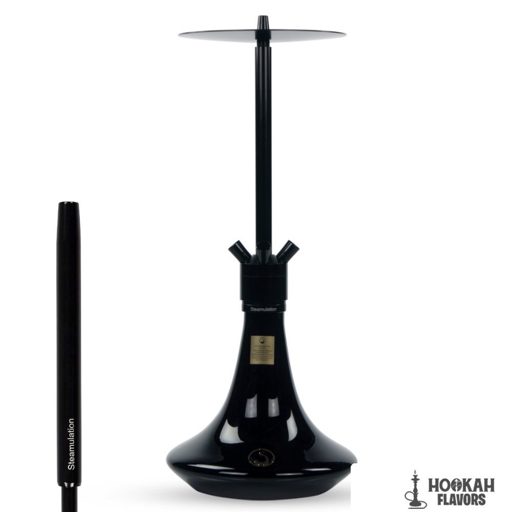 STEAMULATION SHISHA SUPERIOR BLACK POLISHED