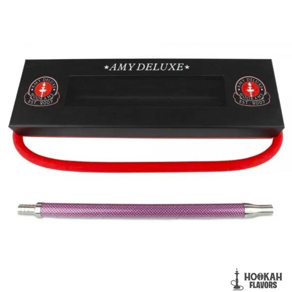 AMY SILICONE HOSE & STAINLESS STEEL MOUTHPIECE IN CARBON - AS03