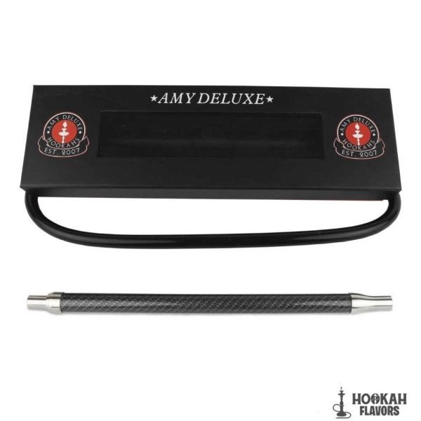 AMY SILICONE HOSE & STAINLESS STEEL MOUTHPIECE IN CARBON - AS03 - Image 3