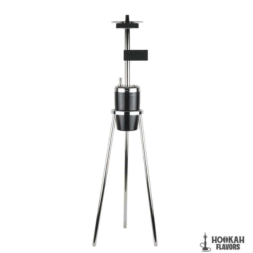 HOOKY STEEL HOOKAH WITH STAND - BLACK - Image 2