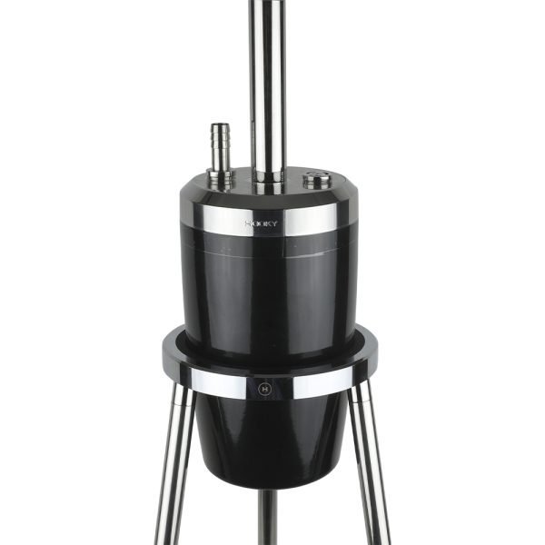 HOOKY STEEL HOOKAH WITH STAND - BLACK - Image 3