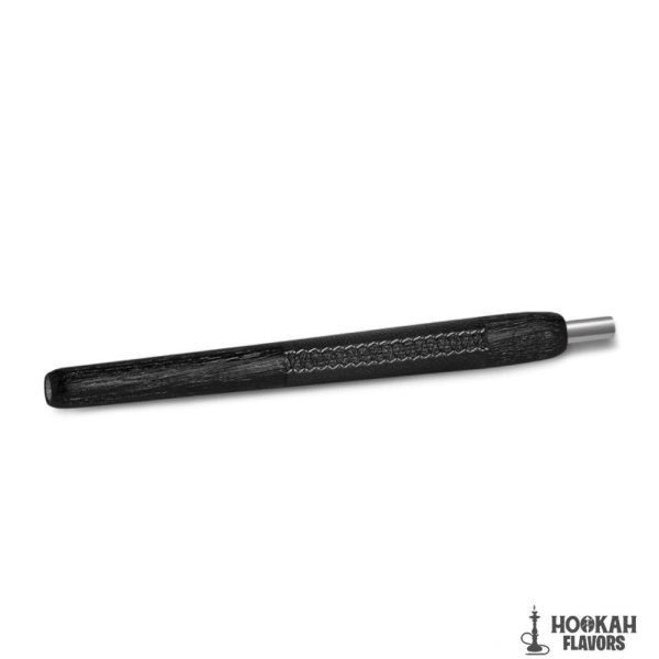 WOOKAH WOODEN MOUTHPIECE BLACK LEATHER – NOX