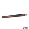 WOOKAH WOODEN MOUTHPIECE BLACK LEATHER – WALNUT