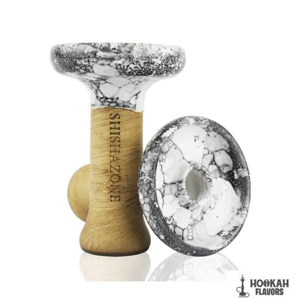 OBLAKO X SHISHAZONE HEAD-WHITE BLACK MARBLE