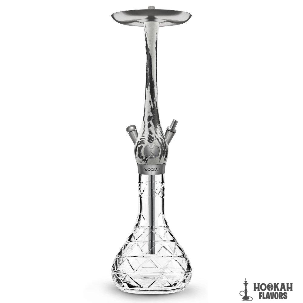 WOOKAH HOOKAH WS - WHITE BLACK TERRA (without hose and mouthpeice)