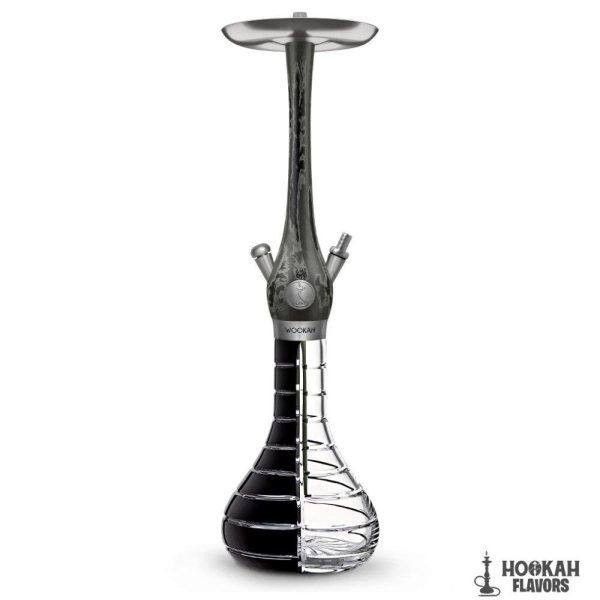 WOOKAH HOOKAH WS - TENEBRIS STRIPED BLACK CLEAR (without hose and mouthpeice)
