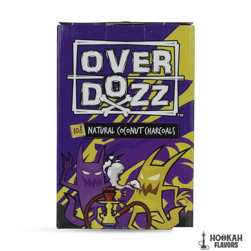 OVERDOZZ FLAT COCONUT CHARCOAL PURPLE BOX 108 PCS (1 X 10KG)