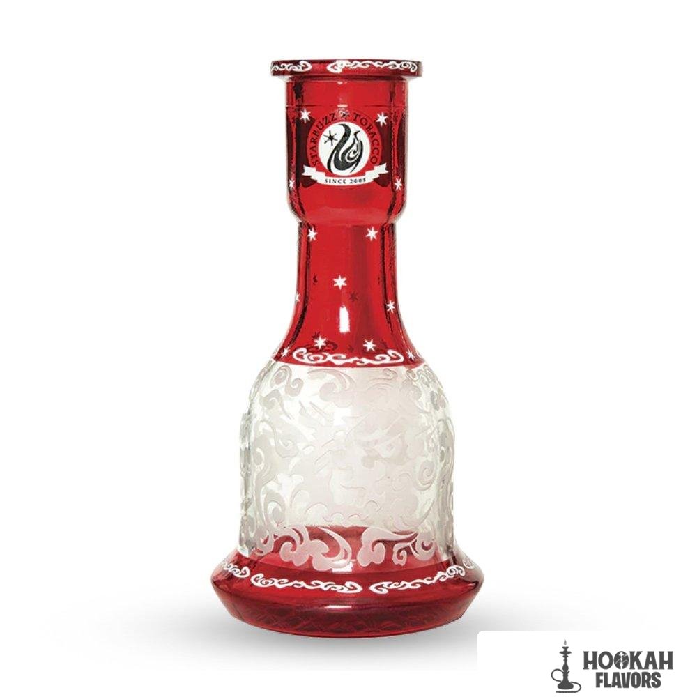 STARBUZZ PREMIUM GLASS VASE - RED