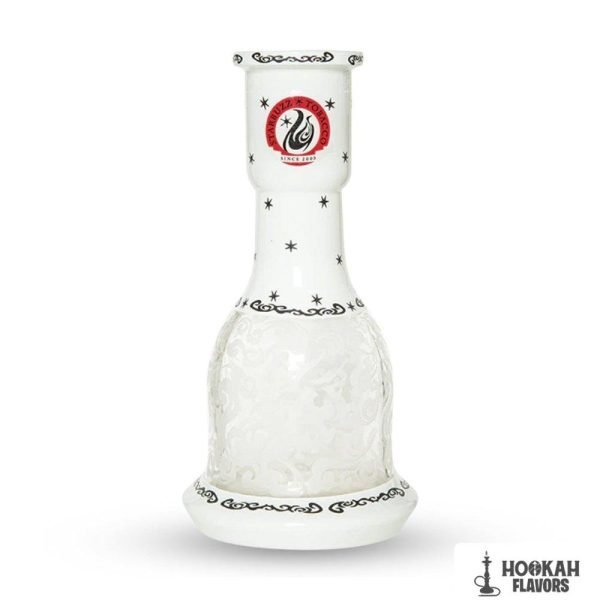 STARBUZZ PREMIUM GLASS VASE - WHITE