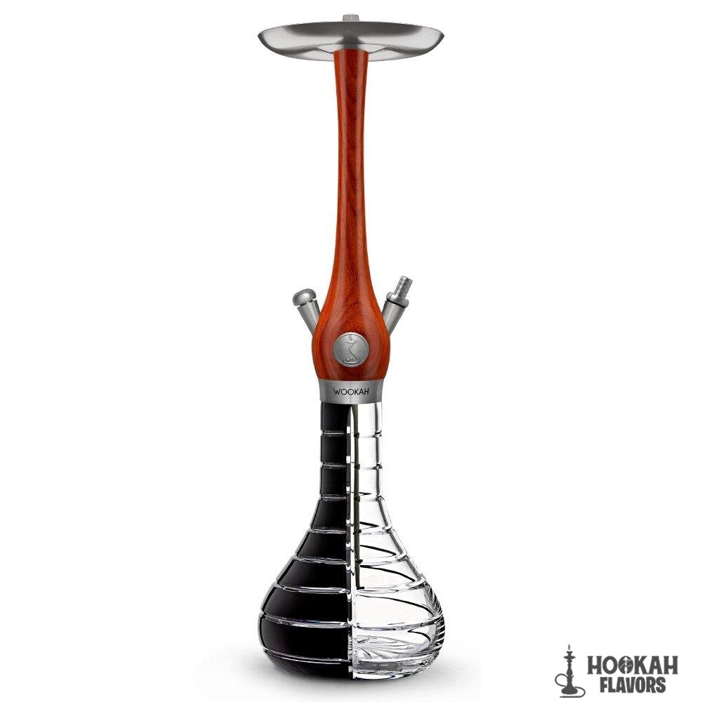 WOOKAH HOOKAH PADOUK STRIPED BLACK/CLEAR