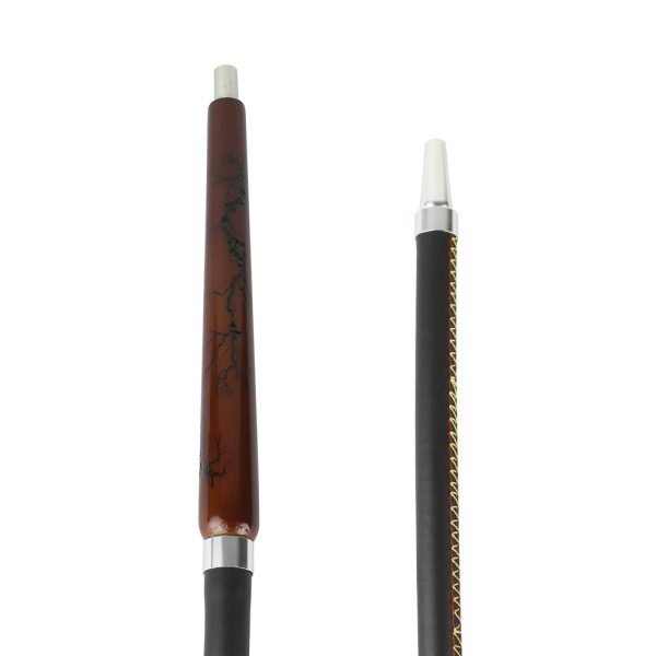 KHATEEB SHISHA LEATHER HOSE - BLACK