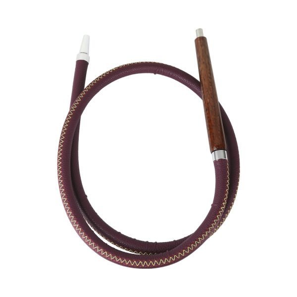 KHATEEB SHISHA LEATHER HOSE - PURPLE - Image 2