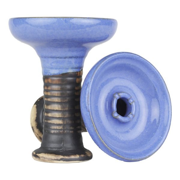 KHATEEB SHISHA HEAD TOP GLAZED - BLUE