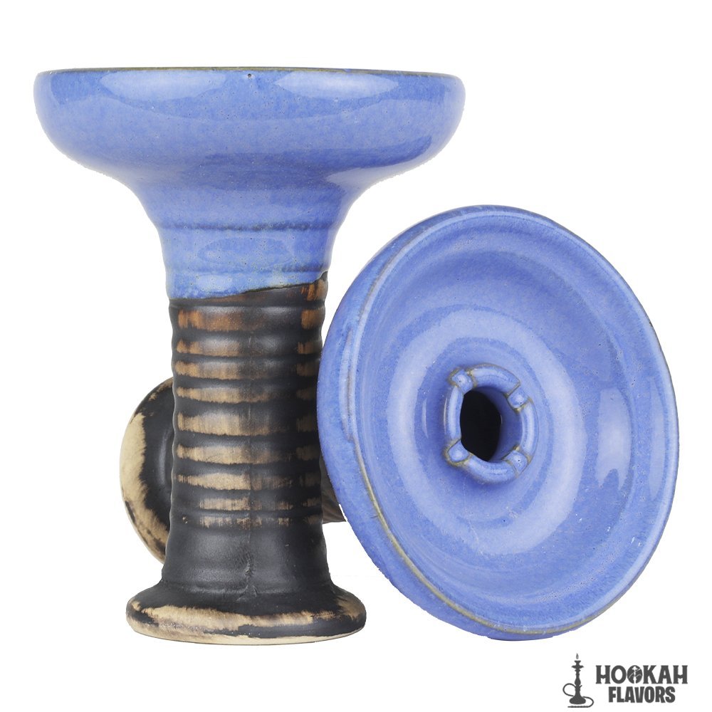 KHATEEB SHISHA HEAD TOP GLAZED - BLUE