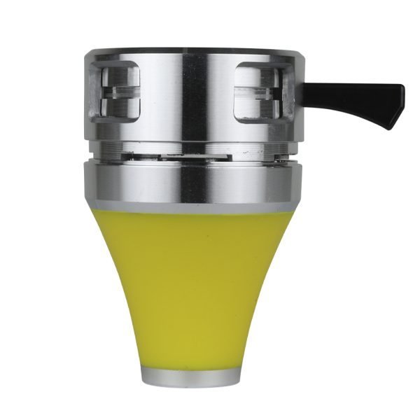 KHATEEB SHISHA SILICON HEAD WITH HMD - YELLOW