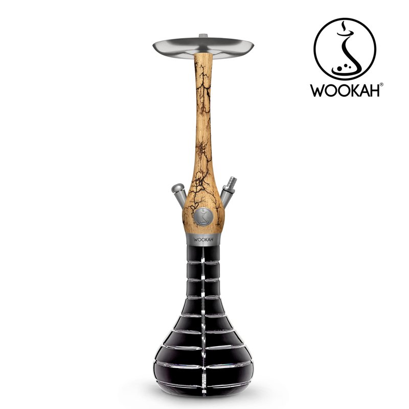 WOOKAH HOOKAH GROM STRIPED BLACK