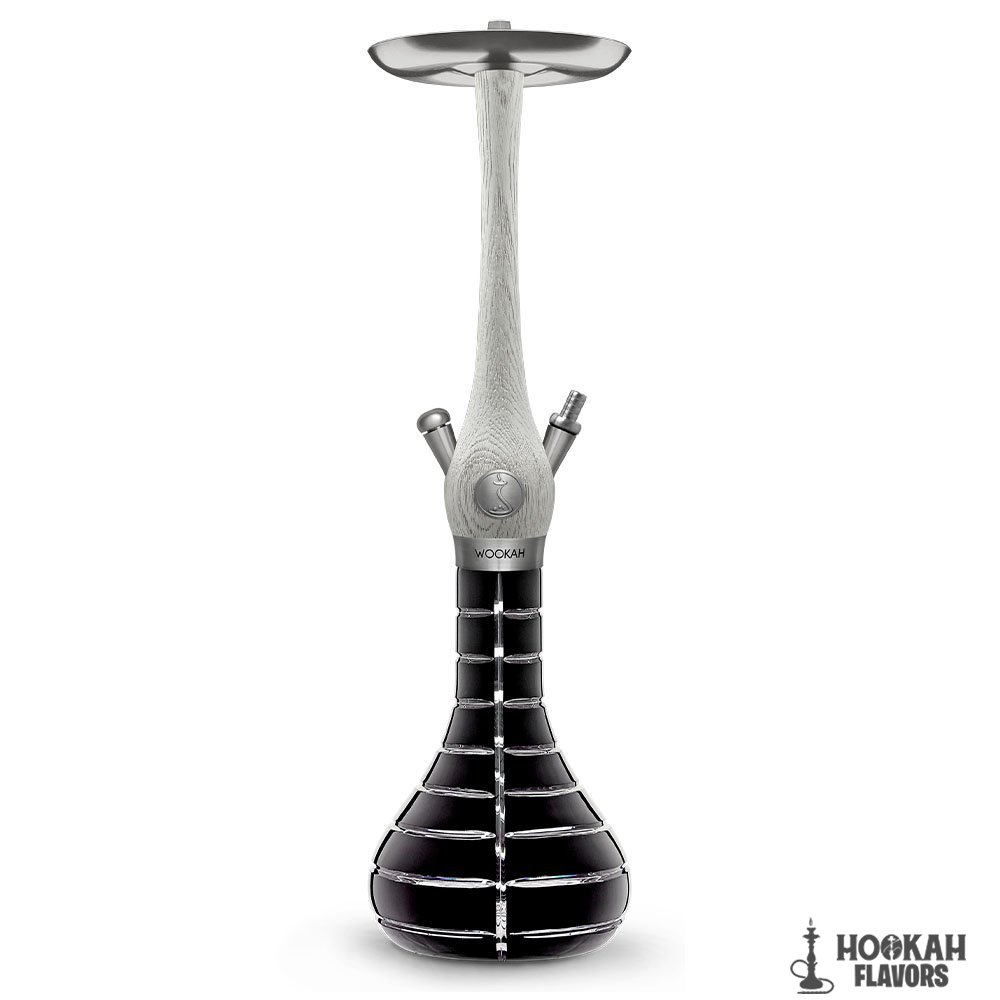 WOOKAH HOOKAH WHITE NOX STRIPED BLACK