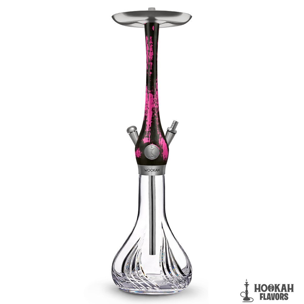 WOOKAH HOOKAH BLACK PINK FLAMES