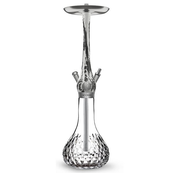 WOOKAH HOOKAH WHITE BLACK PINION