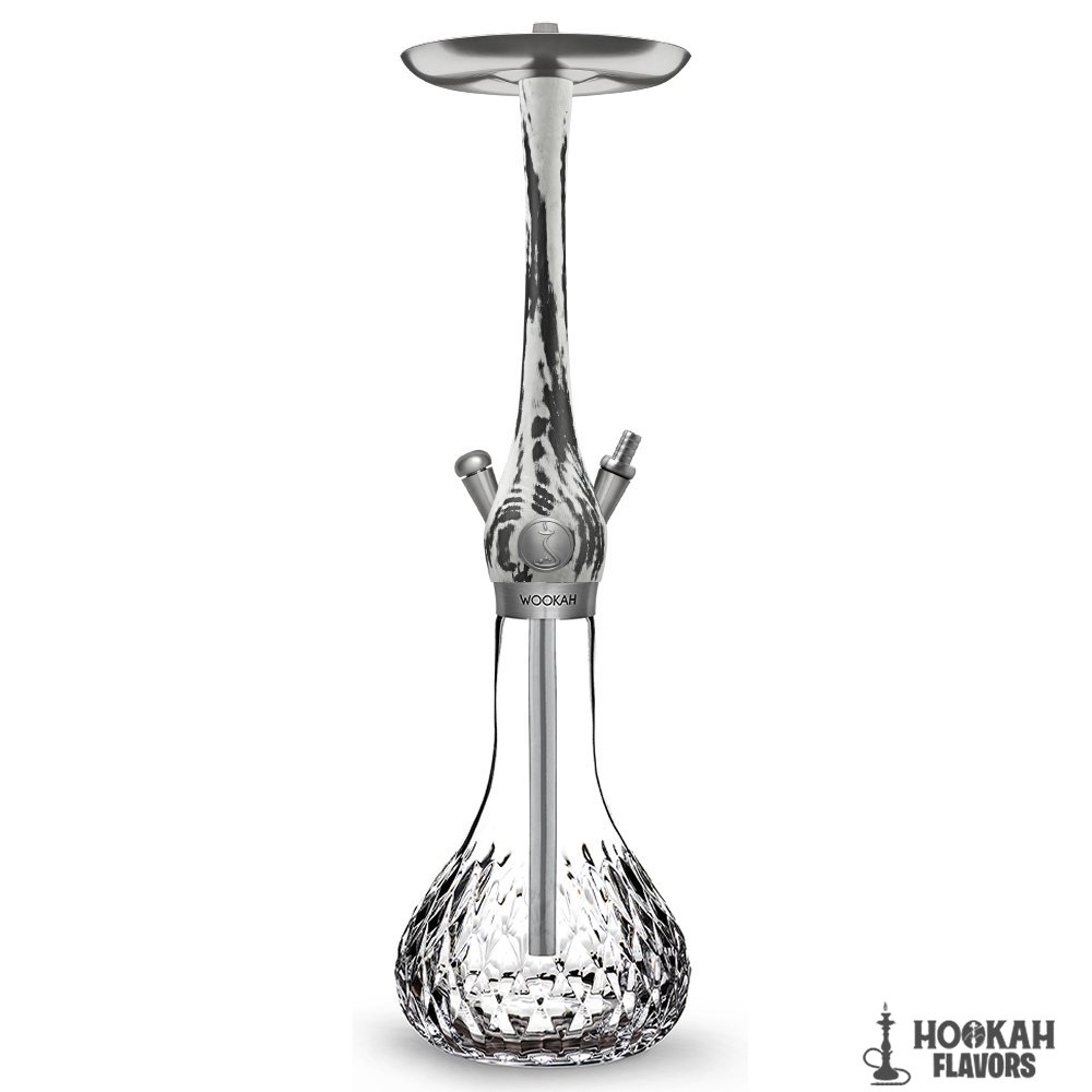 WOOKAH HOOKAH WHITE BLACK PINION