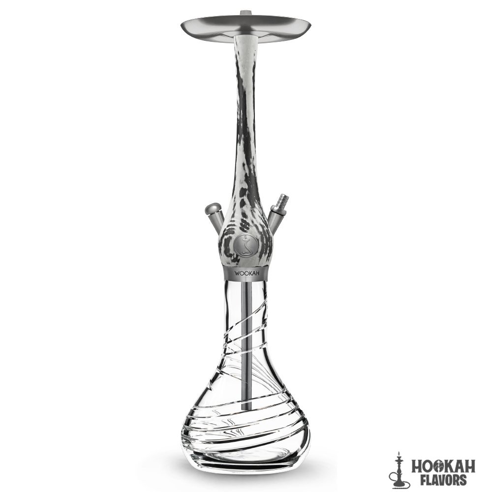 WOOKAH HOOKAH WHITE BLACK TORNADO