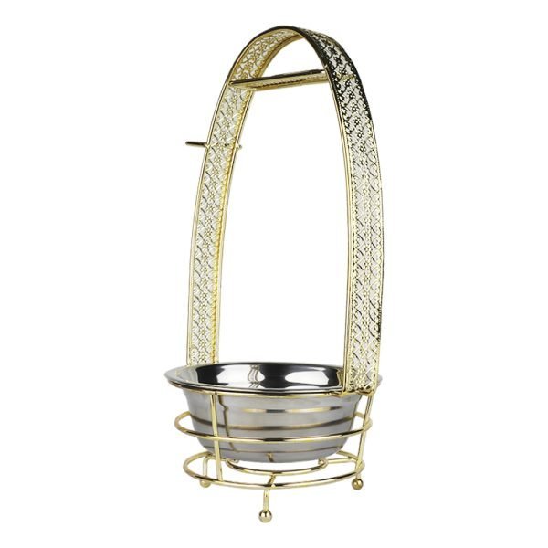KHATEEB SHISHA CHARCOAL BIN - GOLD LARGE