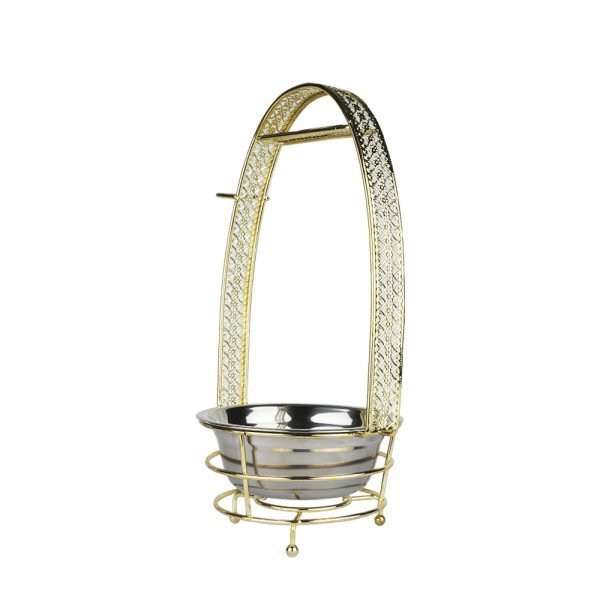 KHATEEB SHISHA CHARCOAL BIN - GOLD MEDIUM