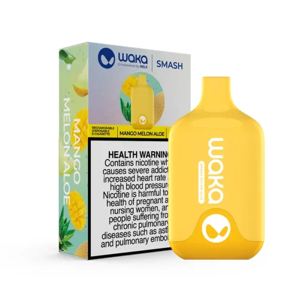 Waka Smash 18mg/Ml-5500 Puffs Disposable Vape - Mango Melon Aloe