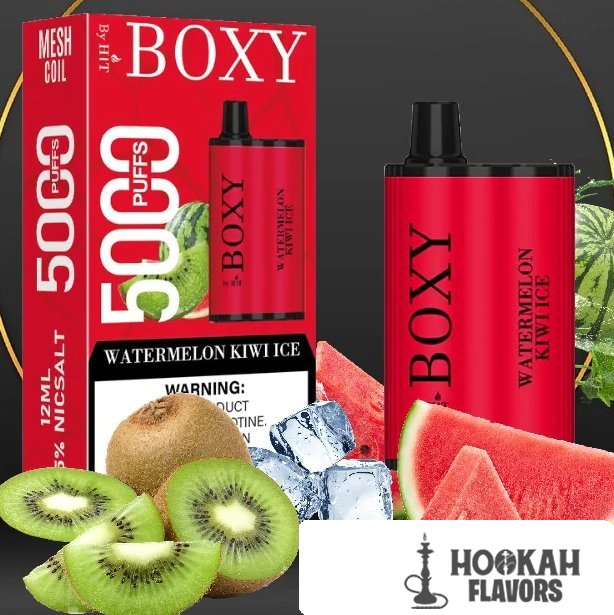 BOXY 5000 PUFFS DISPOSABLE VAPE - WATERMELON KIWI ICE