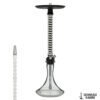 HOOKAH MAMAY CUSTOMS- CHROME BLACK WITH VASE