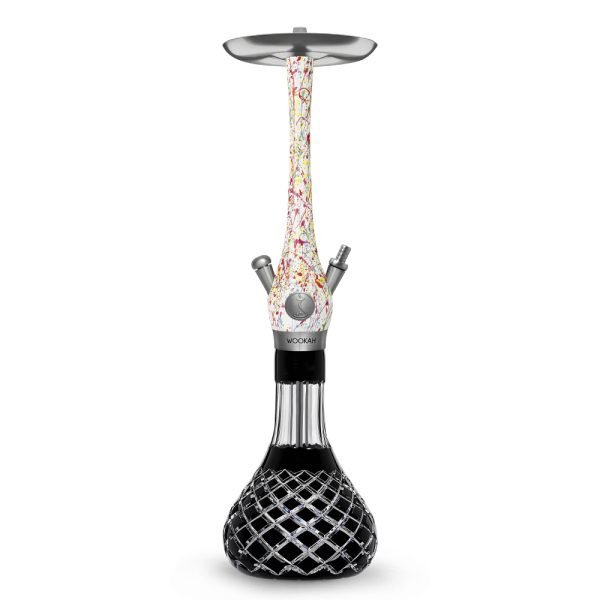 WOOKAH HOOKAH ABSTRACT CHECK BLACK