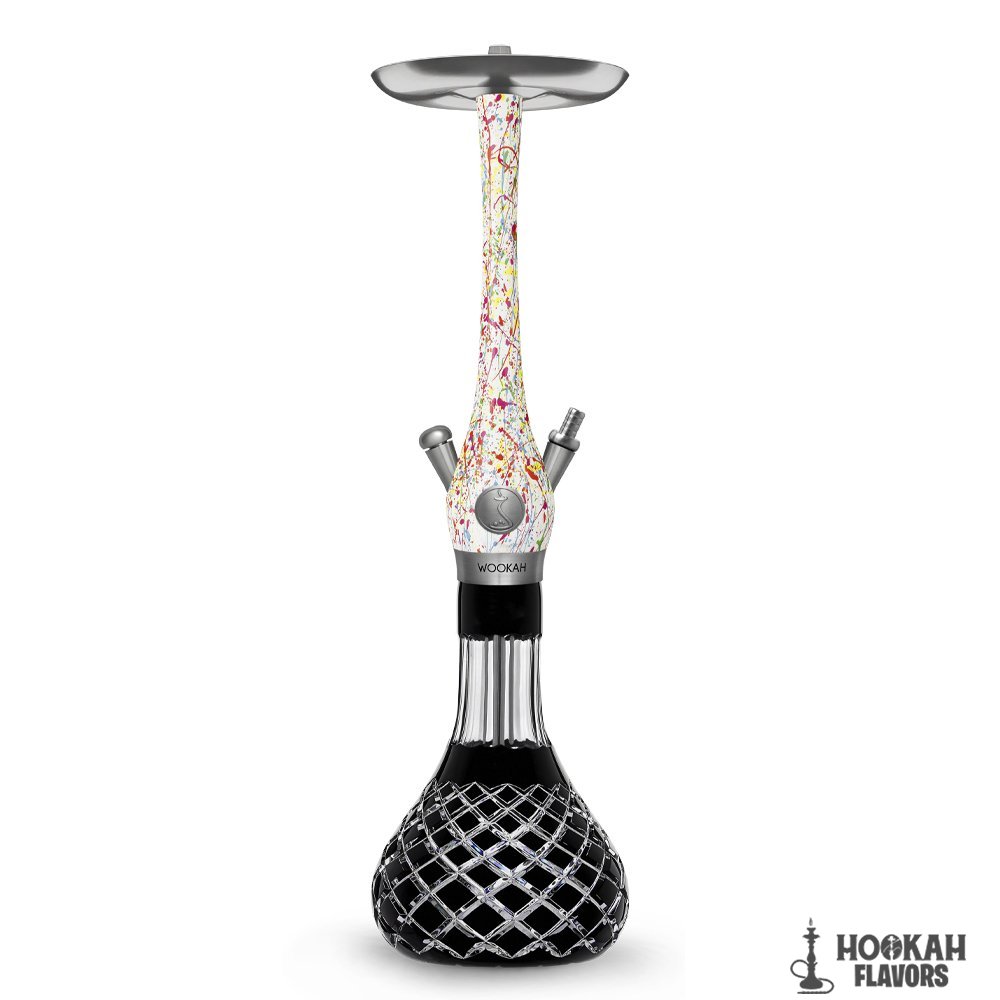 WOOKAH HOOKAH ABSTRACT CHECK BLACK