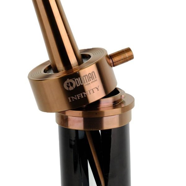 ODUMAN HOOKAH INFINITY - BLACK GLASS BRONZE BODY - Image 2