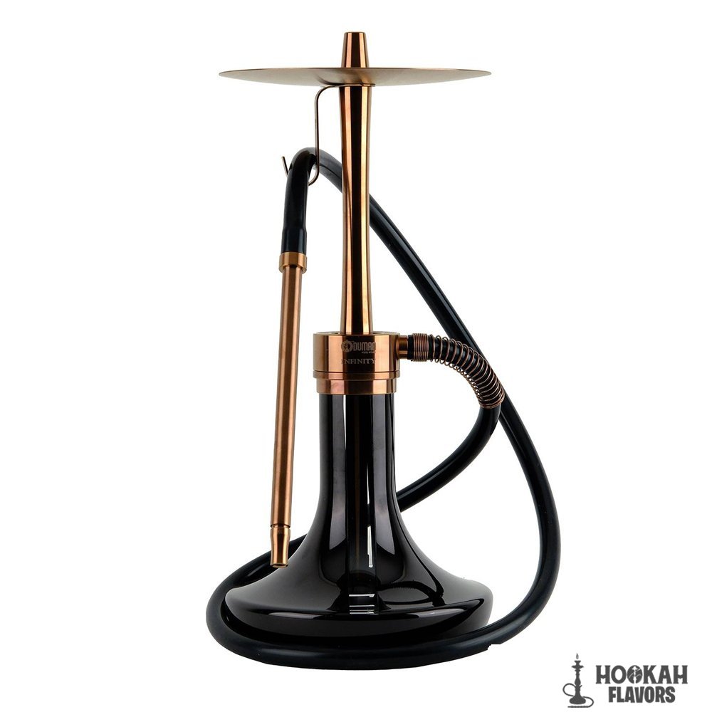 ODUMAN HOOKAH INFINITY - BLACK GLASS BRONZE BODY
