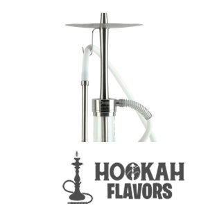 ODUMAN HOOKAH INFINITY - CLEAR GLASS SILVER BODY