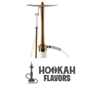 ODUMAN HOOKAH COSMO - BRONZE BODY WHITE GLASS