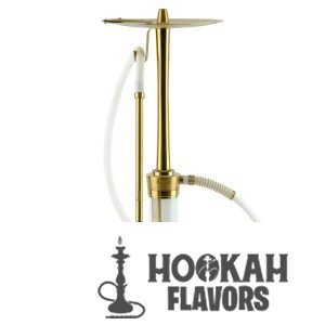 ODUMAN HOOKAH COSMO - GOLD BODY WHITE GLASS