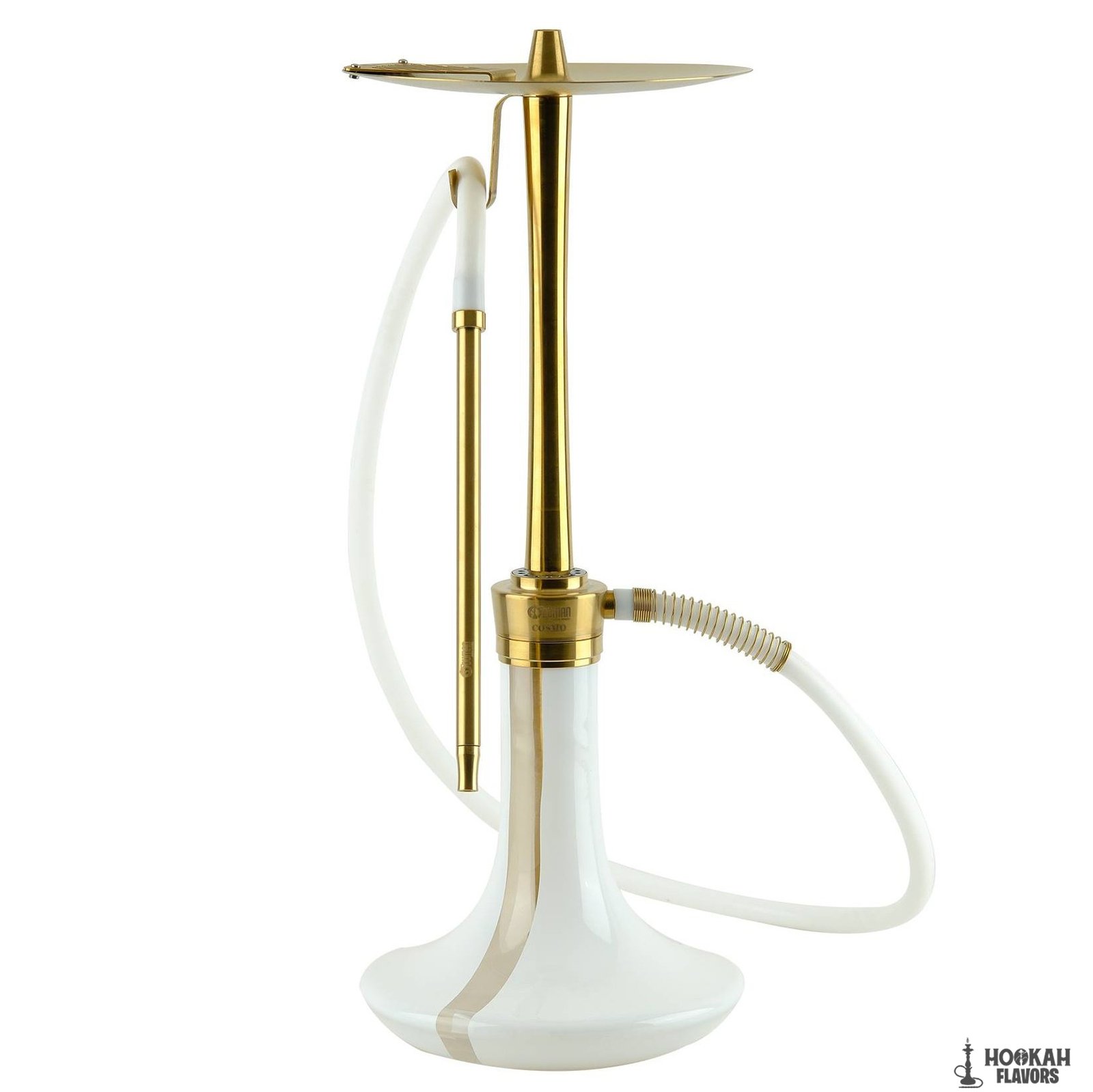 ODUMAN COSMO HOOKAH GOLD BODY WHITE GLASS