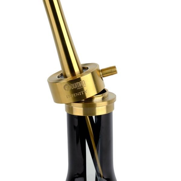 ODUMAN HOOKAH INFINITY - BLACK GLASS GOLD BODY - Image 5