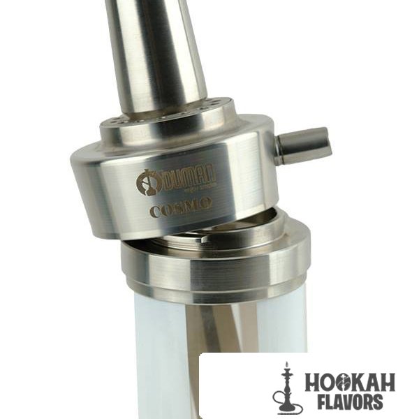 ODUMAN HOOKAH COSMO - SILVER BODY WHITE GLASS - Image 4