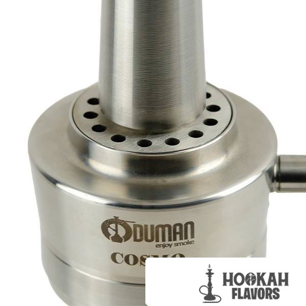 ODUMAN HOOKAH COSMO - SILVER BODY WHITE GLASS - Image 2