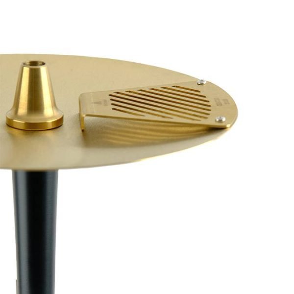 ODUMAN HOOKAH COSMO - GOLD/BLACK BODY BLACK GLASS - Image 3