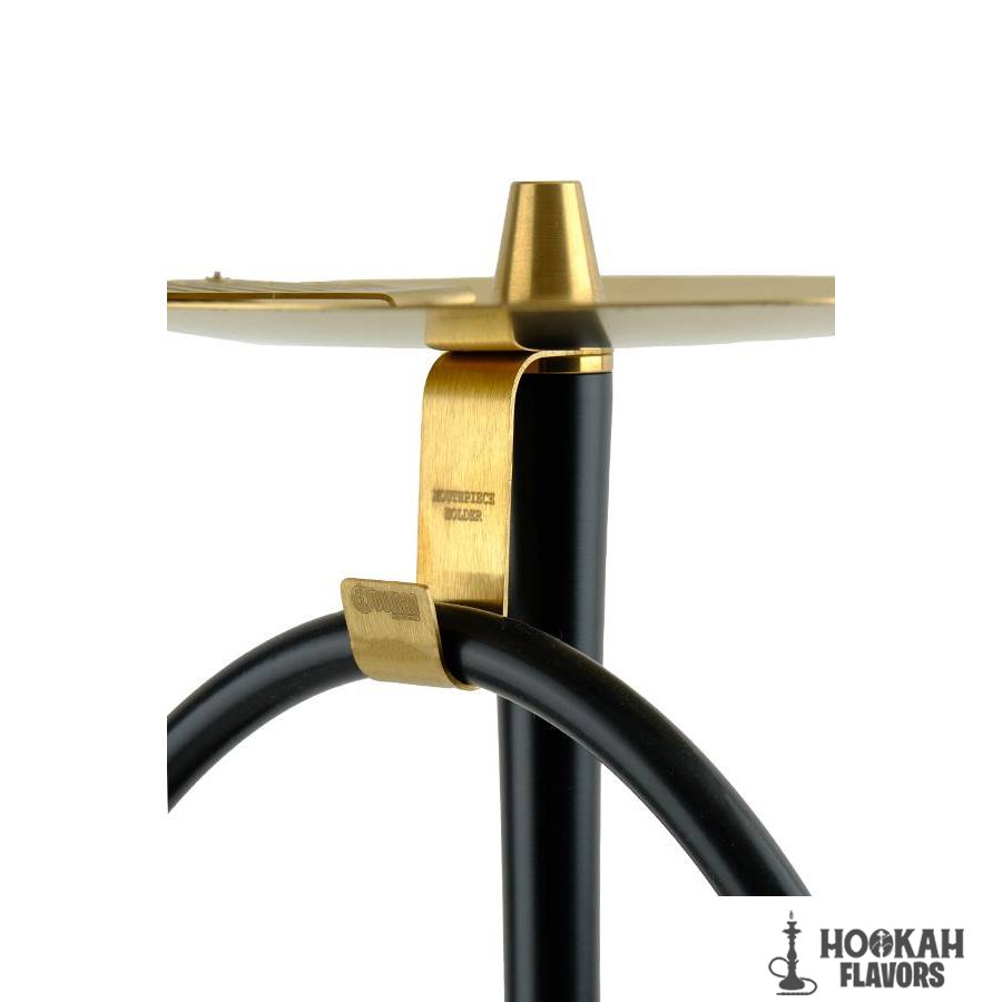 ODUMAN COSMO HOOKAH GOLD/BLACK BODY BLACK GLASS - Image 4