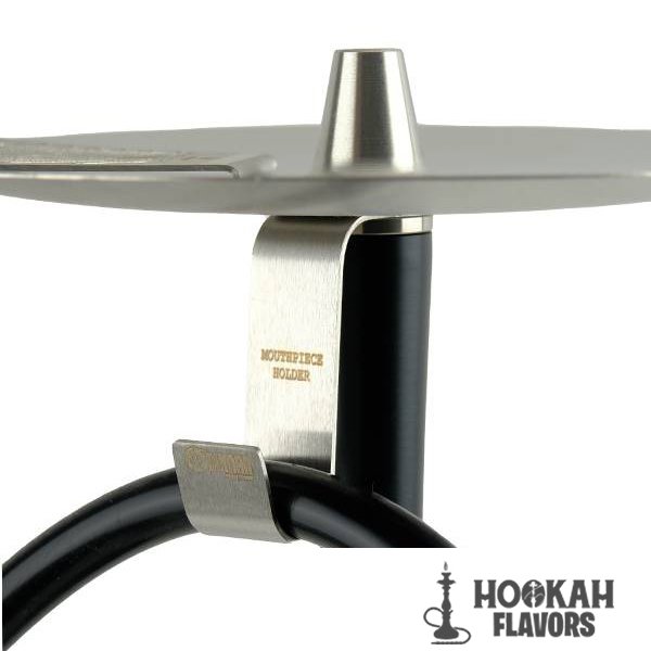 ODUMAN HOOKAH COSMO – SILVER BLACK BODY BLACK GLASS - Image 4