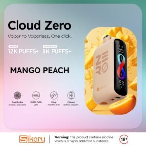 SIKARY CLOUD ZERO VAPES MANGO PEACH