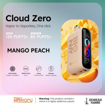 SIKARY CLOUD ZERO VAPES MANGO PEACH