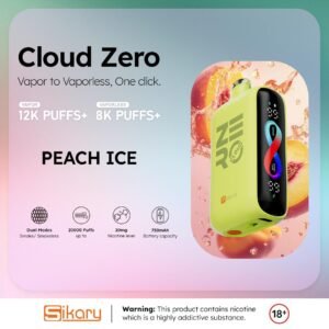 SIKARY CLOUD ZERO VAPE  PEACH ICE
