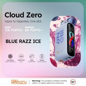 SIKARY CLOUD ZERO VAPE BLUE RAZZ ICE