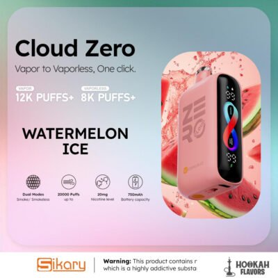 SIKARY CLOUD ZERO VAPE WATERMELON ICE